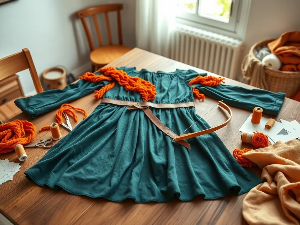 Jak zrobić strój Meridy Walecznej krok po kroku?